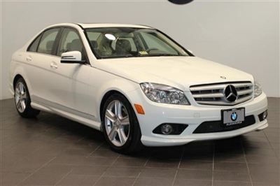 White mercedes benz c300 automatic 4matic awd moonroof