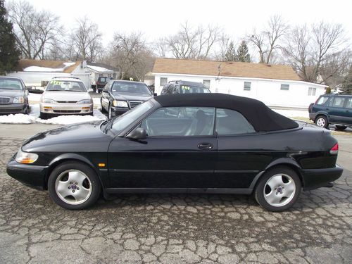 1998 saab 900 turbo convertible ,records,original sticker,runs great,no reserve.