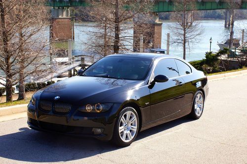 2007 bmw 335i twin turbo coupe 2-door black / tan low miles / excellent cond