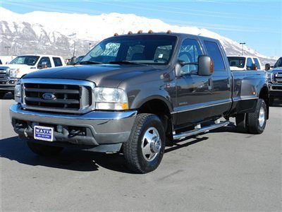 Crew cab lariat 4x4 dually powerstroke diesel leather auto low reserve truck tow