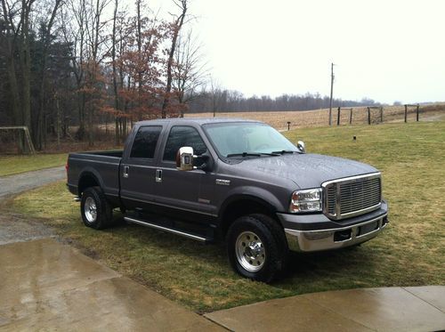 05 f250 lariat 4wd leather crew cab diesel