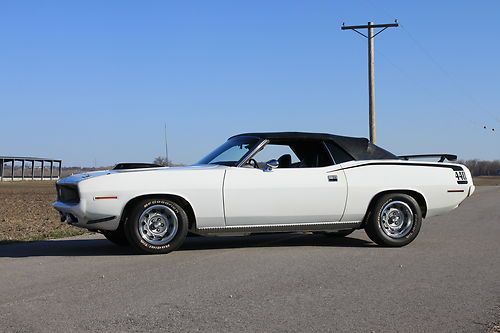 Ultra rare 1970 440 cuda convertible real 440, 1 of 34, loaded with options!!!!!
