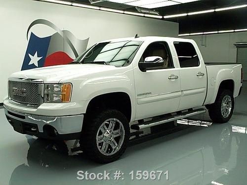 2010 gmc sierra crew lift leather nav 20" wheels 56k texas direct auto