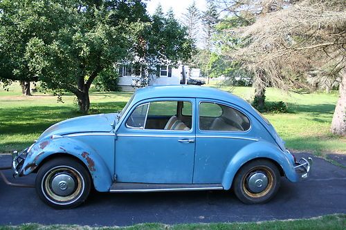 1966 vintage volkswagen sunroof  beetle with original ac and rock solid floors