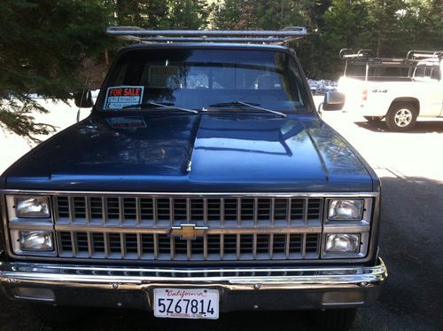 1981 chevy silverado c20 3/4ton w 8' utility bed 4x4 low miles super clean