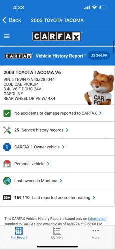 2002 Toyota Tacoma 4X4 * 1-OWNER * NEW TIMING BELT & WATER PUMP, US $3,950.00, image 21