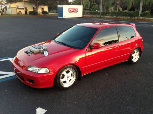 1994 civic vx!!! 300+hp v6! 6spd lsd! j32a2! clean!! needs nothing! no reserve!!