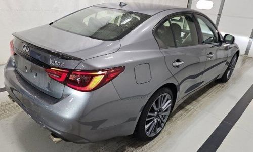 2023 infiniti q50 red sport 400 bose blind spot lane change moonroof