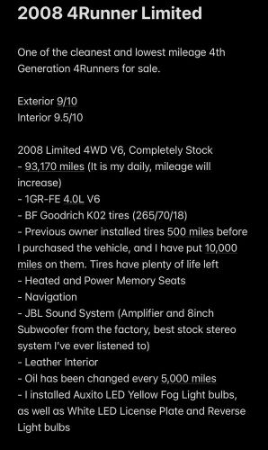 2008 Toyota 4Runner LIMITED, US $20,000.00, image 15