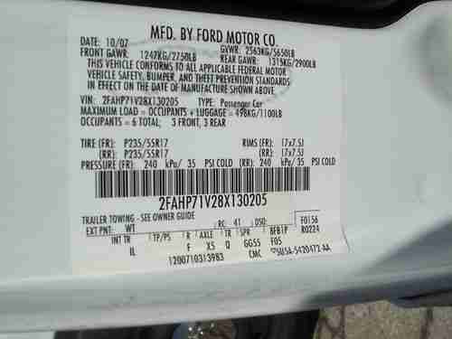 White 2008 Ford Crown Victoria - One Owner, image 3