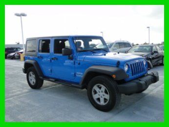 2011 jeep wrangler unlimited 4x4,hardtop,rare blue,mercedes-benz dealer,l@@k!!!