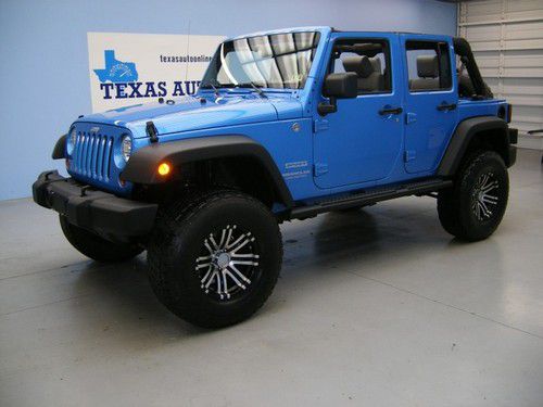 We finance!!!  2010 jeep wrangler unlimited sport 4x4 hard top auto lift cd!!!