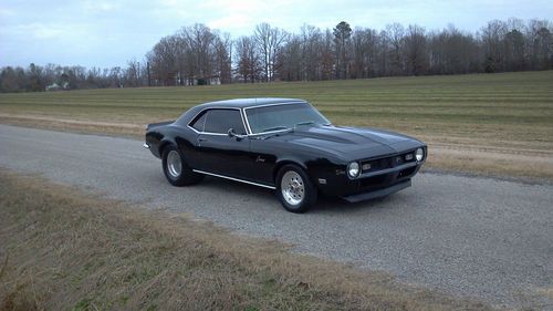 1968 z28 camaro pro street black on black