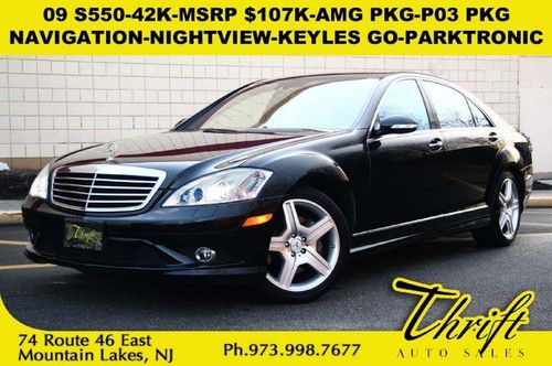 09 s550-42k-msrp $107k-amg pkg-p03 pkg-nightview-navigation-keyles go-parktronic