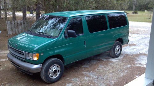 2001 ford e-350 econoline van xl 12 passenger 7.3l powerstroke -- *no reserve*