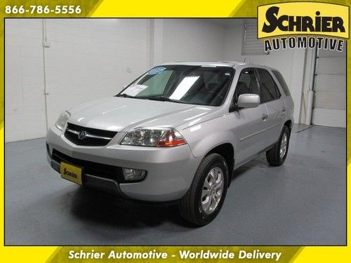 2003 acura mdx touring navigation 7 passenger silver back up cam leather sunroof