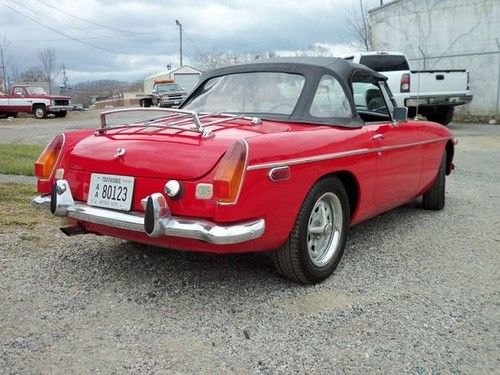 1974 mgb convertible chrome bumper