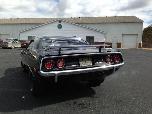 1972 plymouth cuda factory 340 h code, black on black, tx-9, 4-speed, very rare!