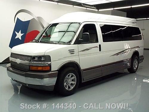 2012 chevy express lt 3500 hi-top conversion dvd 10k mi texas direct auto