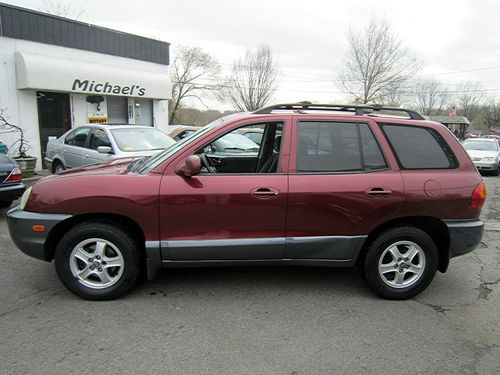 2002 hyundai santa fe gls sport utility 5-door 2.7l...no reserve auction