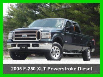 2005 ford f250 xlt 4x4 4wd 4 door crew  6.0l powerstroke diesel cloth no reserve