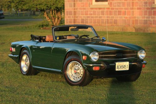 1976 triumph tr6 convertible 53000 original miles one owner like new condition