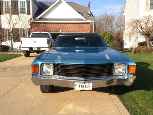 1972 chevrolet el camino never molested has ss options nice car 350 jegs v8