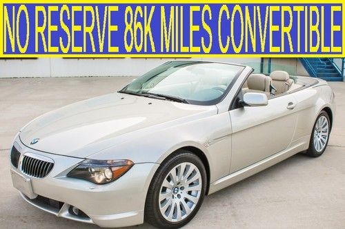 No reserve 86k miles navigation convertible must see e63 05 06 07 630i 650i 645i