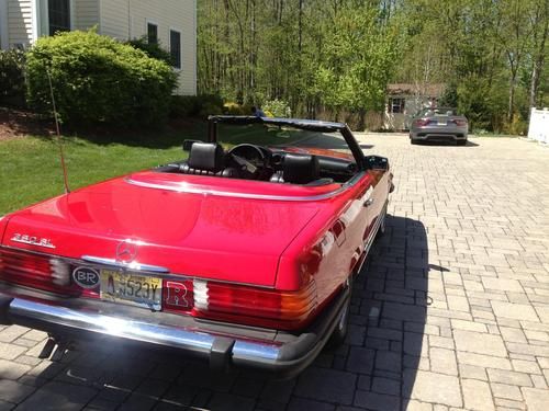 1983 Mercedes Benz 380SL Convertible, Red with Black Interior, US $10,300.00, image 8