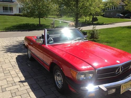 1983 Mercedes Benz 380SL Convertible, Red with Black Interior, US $10,300.00, image 9