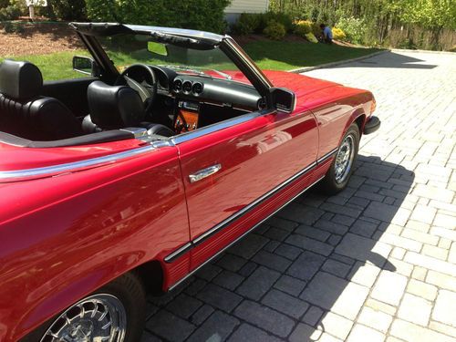 1983 Mercedes Benz 380SL Convertible, Red with Black Interior, US $10,300.00, image 10
