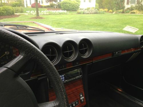 1983 Mercedes Benz 380SL Convertible, Red with Black Interior, US $10,300.00, image 14