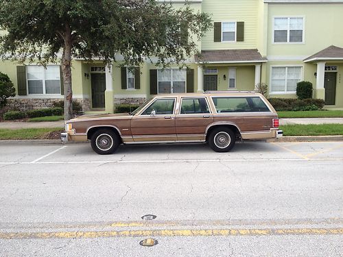 1984 mercury grand marquis colony park wagon 4-door 5.0l