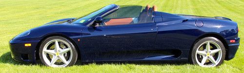 ***no reserve*** 2002 ferrari 360 spider - blue pozzi ***no reserve***