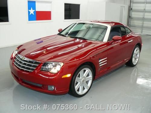 2008 chrysler crossfire ltd htd leather spoiler 39k mi texas direct auto