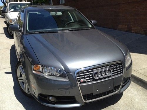 2008 audi a4 2.0t s-line sedan automatic grey/black 25,700 miles, 1 owner