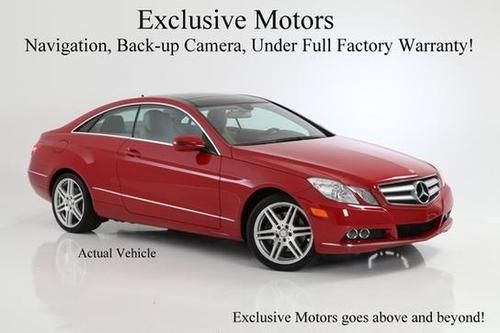 2010 mercedes-benz e350 red coupe amg sport package loaded