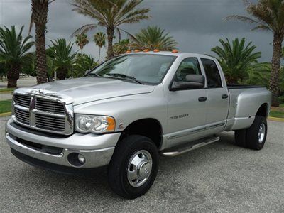 Diesel dually laramie leather 4x4 quad long xclean truck fl