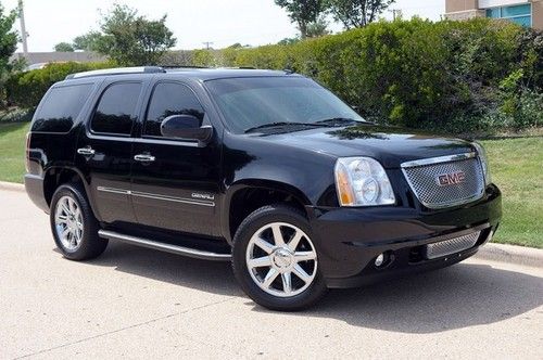 2010 gmc yukon denali black / tan navigation rear dvd financing aval