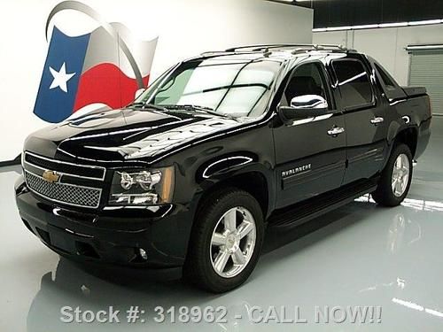 2011 chevy avalanche lt blk on blk rear cam 20's 14k mi texas direct auto