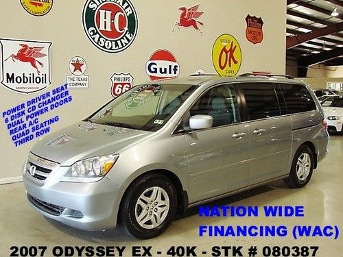 2007 odyssey ex,v6,cloth,6 disk cd,dual pwr slide doors,3rd row,40k,we finance!!