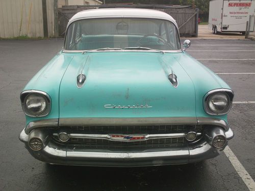 1957 chevrolet 210 2 door sedan rat rod patina chevy tri five low reserve