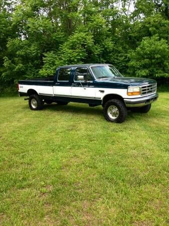 1997 ford f350 xlt 4x4 powerstroke diesel western truck