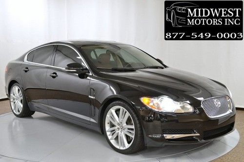 2010 10 jaguar xf supercharged navigation 1 owner htd/cooled seats b&amp;w black