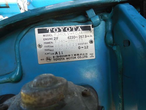 1978 Toyota Land Cruiser Base Sport Utility 2-Door 4.2L, image 11