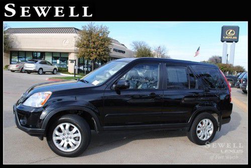 2005 black honda cr-v awd heated leather power sunroof premium stereo ipod