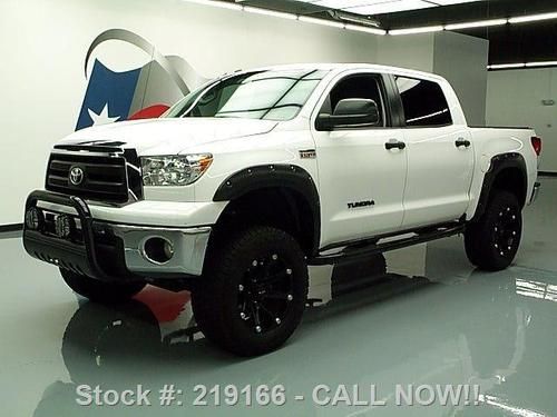 2012 toyota tundra crewmax 4x4 lift rear cam 20" wheels texas direct auto