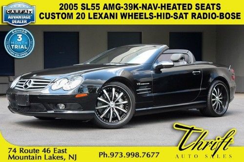 2005 sl55 amg-39k-nav-heated seats-custom 20 lexani wheels-hid-sat radio-bose