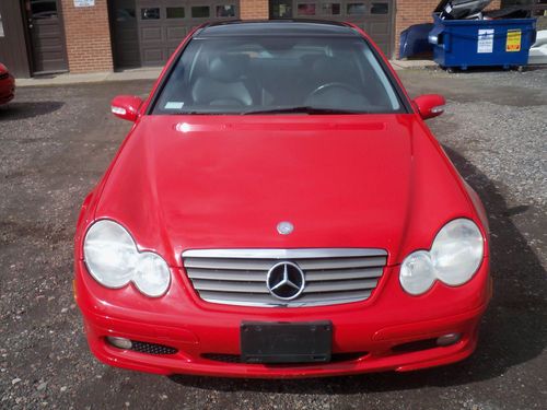 C 230 kompressor 6 sp. red, 79k, no rust or dents, interior great shape,