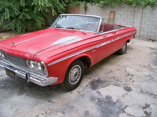 1963 Plymouth Fury Convertible!California Black Plate Car! Mopar Rare, image 2